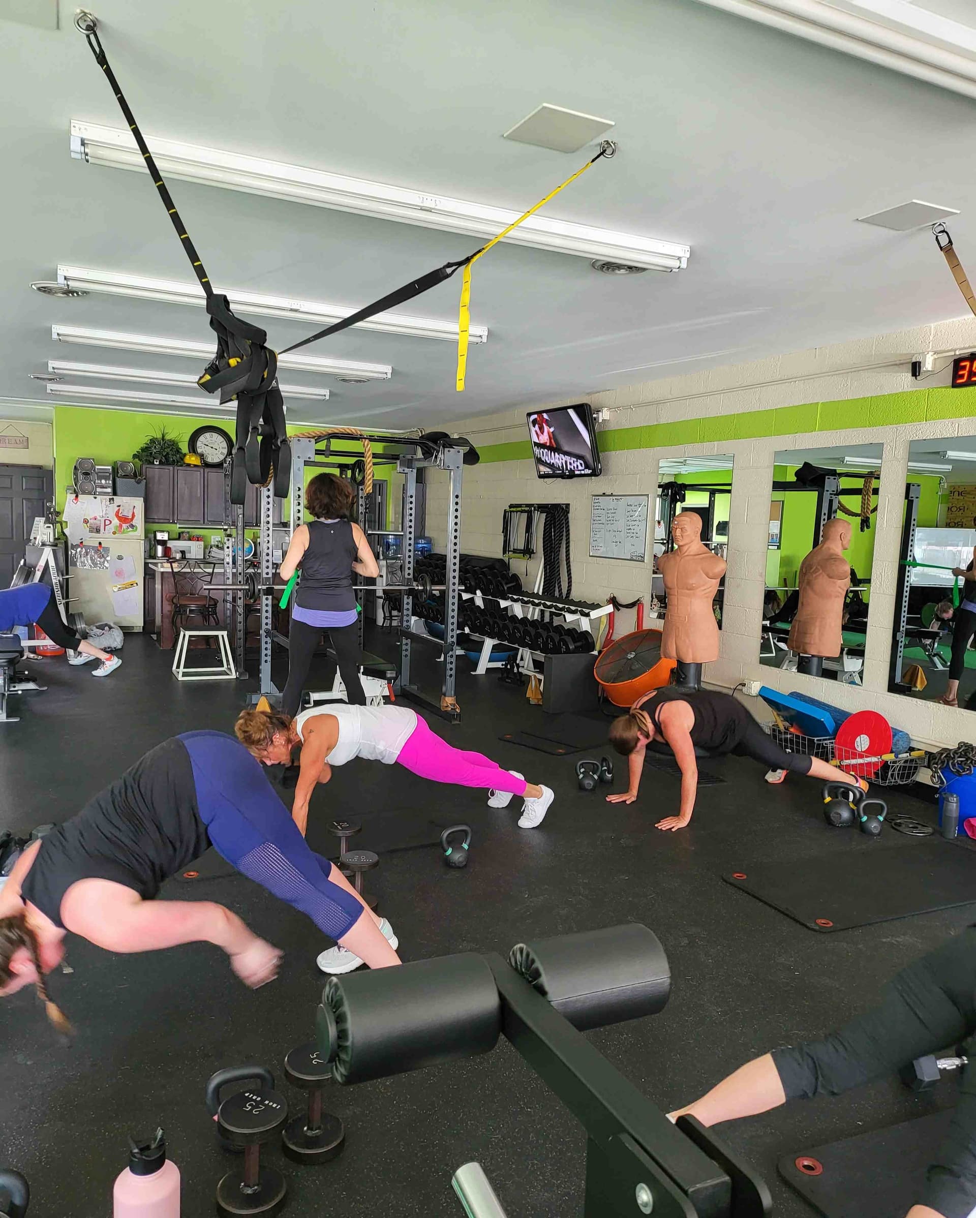 Fitness training session at Health Targeted Solutions gym in Clinton Township, MI